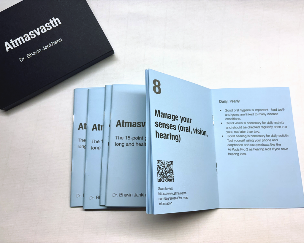The Atmasvasth 15-Point Guide to Living Long Healthy - Zine